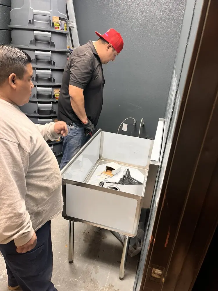 Commercial plumbing and sink installation in Grand Rapids